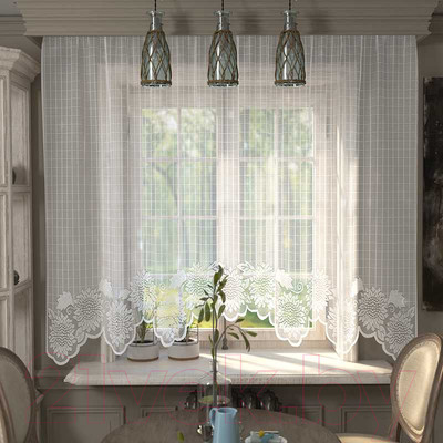 Гардина Лента 580Б (165x235, белый)