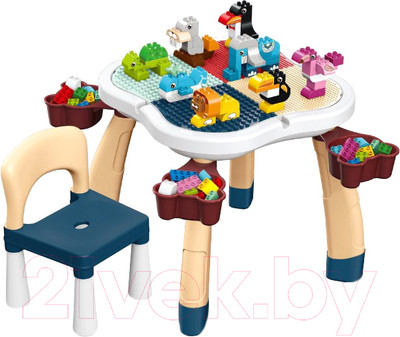Развивающий игровой стол Pituso С конструктором / HW20088530