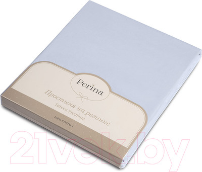 Простыня для малышей Perina На резинке / ПР-120x60.10 (голубой)