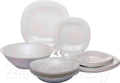 Набор тарелок Luminarc Carine white N2185