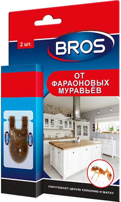 Набор средств для защиты от насекомых Bros От фараоновых муравьев (2шт)