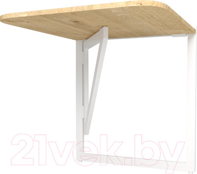 Журнальный столик Дабер 014 / СЖ14.0.1.7 (белый/дуб гамильтон натуральный)