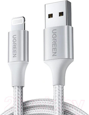 Кабель Ugreen US199 / 60161 (1м, серебристый)