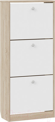 Тумба для обуви ТриЯ Тетра тип 1 исп. 2 (дуб сонома/белый)