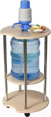 Подставка для бутыли Калифорния мебель Круглая (дуб беленый)