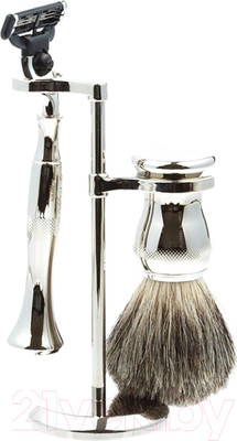 Набор для бритья IL Ceppo SET-S103BKMTG (серебристый)