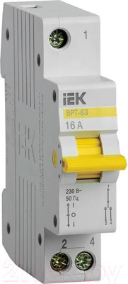 Выключатель-разъединитель IEK ВРТ-63 1Р 16А / MPR10-1-016