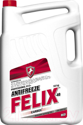Антифриз FELIX Carbox G12+ до -40°С / 430206020 (10кг, красный)