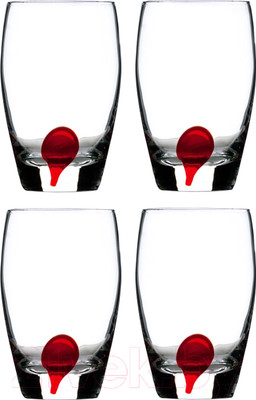 Набор стаканов Luminarc Drip red E5230