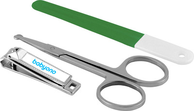 Маникюрный набор детский BabyOno Пилочка, ножницы, щипчики / 68