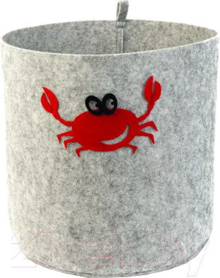 Корзина EVA Funny Краб / Я47312 (светло-серый)