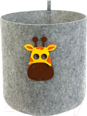 Корзина EVA Funny Жираф / Я47332 (светло-серый)