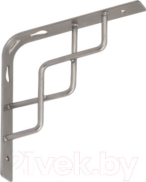 Полкодержатель Domax Square 150 SR / 566101 (матовый серебристый)