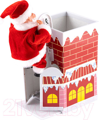 Световая фигурка Волшебная страна Санта на трубе / 103139