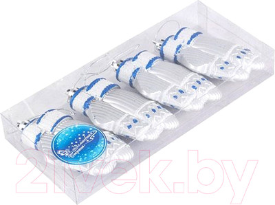 Набор елочных игрушек Волшебная страна Варежки / 007449 (4шт)