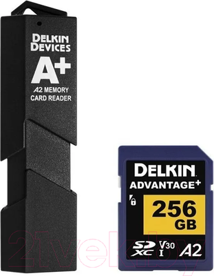 Карта памяти Delkin Devices Advantage SD Reader and Card Bundle 256GB (DSDWA2256R)