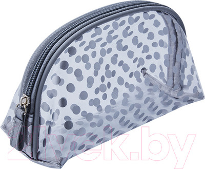 Косметичка Dewal Beauty Горох / BG-12 (серый)