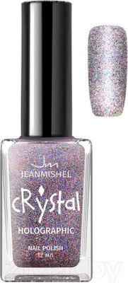 Лак для ногтей Jeanmishel Crystal с блестками 3D эффект голографии тон 708 (12мл)