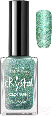 Лак для ногтей Jeanmishel Crystal с блестками 3D эффект голографии тон 727 (12мл)