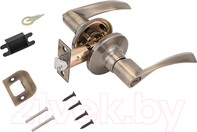 Ручка дверная Стандарт 8901 BK AB (бронза)