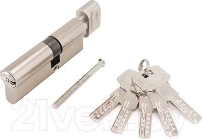 Цилиндровый механизм замка Стандарт F-02 80 (30Bx10x40) CP (хром)