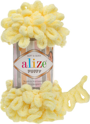 Пряжа для вязания Alize 100% микрополиэстер / 13 (9.2м, желтый)