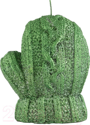 Свеча Волшебная страна Варежка / 008336 (зеленый)