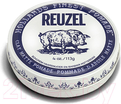 Глина для укладки волос Reuzel Clay Matte Pomade (113г)