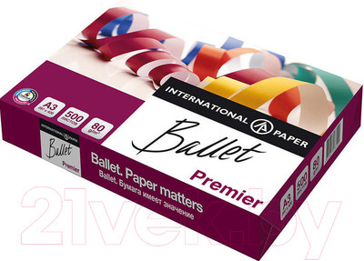 Бумага Ballet Premier ColorLok A3 80г/м 500л