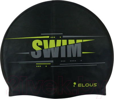 Шапочка для плавания Elous Big Swim EL0011 (черный)