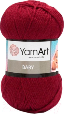 Пряжа для вязания Yarnart Baby 3024 (150м, бордовый)