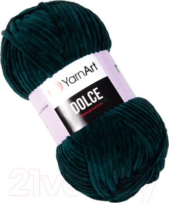Пряжа для вязания Yarnart Dolce 100% микрополиэстер / 774 (120м, зеленый изумруд)