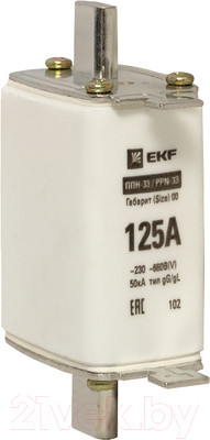Предохранитель плавкий EKF PROxima Fus-33/160/125