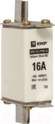 Предохранитель плавкий EKF PROxima fus-33/100/16
