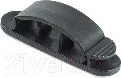 Клипса-держатель для кабеля КС КС-3 / 91606 (черный)