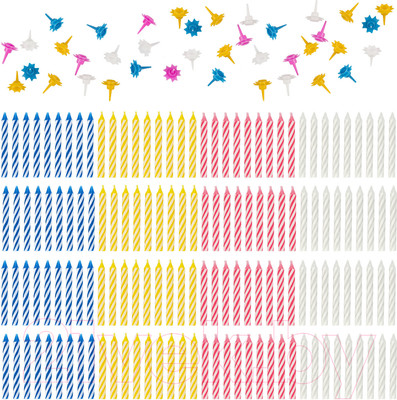 Набор свечей для торта Золотая сказка 591448 (154шт)