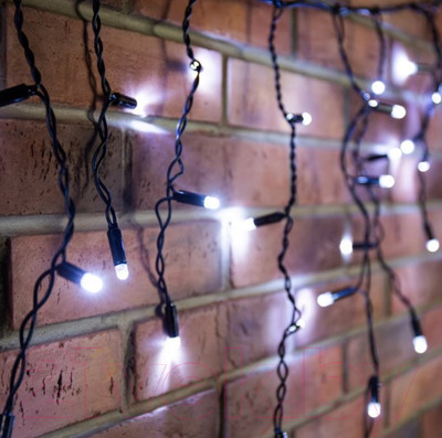 Светодиодная бахрома Neon-Night Айсикл 255-175 (4.8x0.6м, белый)