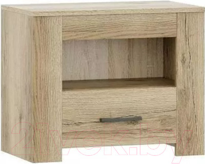 Прикроватная тумба Астрид Мебель Квадро / ЦРК.КВД.37 (дуб делано светлый)