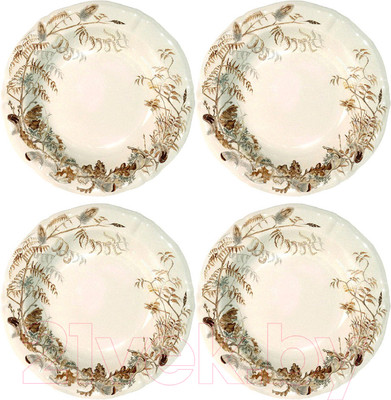 Набор тарелок Gien Sologne / 1631B4AY26 (4шт)