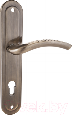 Ручка дверная Аллюр 132-1 85мм AB (старая бронза)