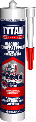 Герметик силиконовый Tytan Professional Высокотемпературный 74638 (280мл, черный)