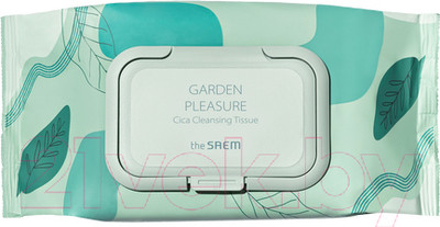Салфетки для снятия макияжа The Saem Garden Pleasure Cica Cleansing Tissue  (100шт)