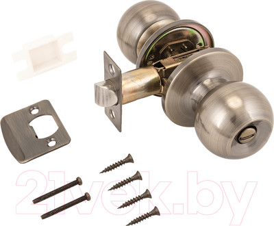 Ручка дверная Аллюр 5560 BK AB (бронза)