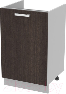 Шкаф под мойку Интерлиния Компо НШ50м-1дв (дуб венге)