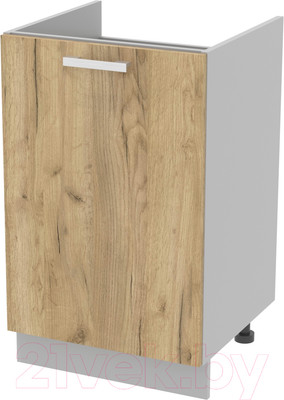 Шкаф под мойку Интерлиния Компо НШ50м-1дв (дуб золотой)