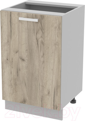 Шкаф-стол кухонный Интерлиния Компо НШ50р-1дв (дуб серый)