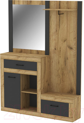 Секция в прихожую Интерлиния Loft LT-ШК2 (дуб золотой/антрацит)