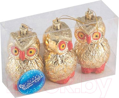 Набор елочных игрушек Волшебная страна Совы / 007473 (3шт)