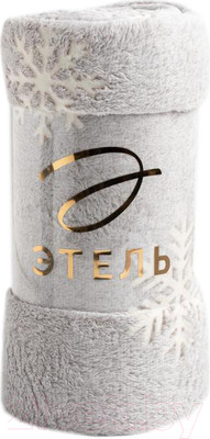 Плед Этель Снежинки / 711086 (180x200, корал-флис)