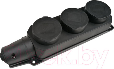 Розетка INhome 9323 / 4690612010281 (черный)